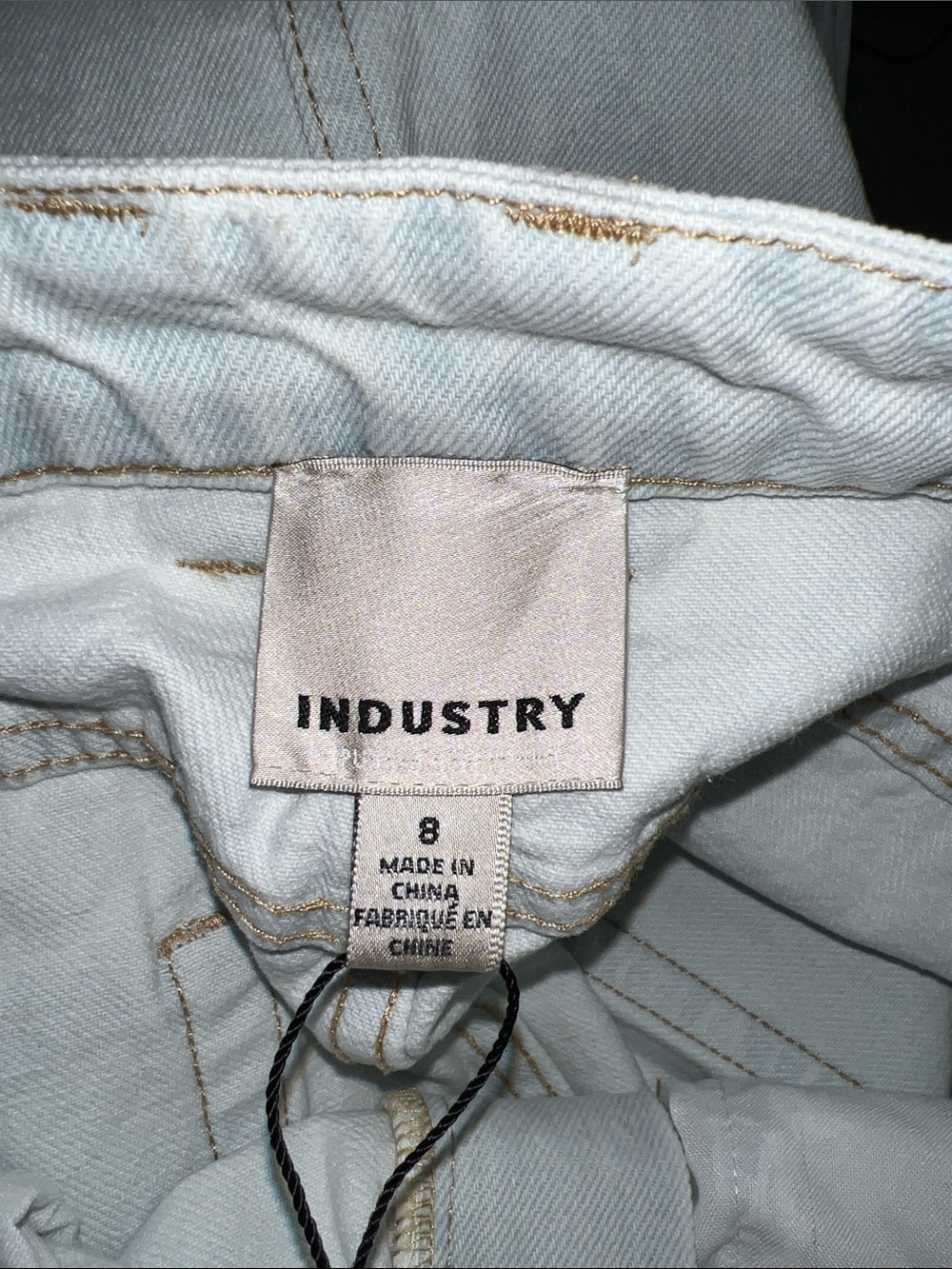 NWT Industry High-Waist Light‎ Wash Denim Maxi Skirt- 8 - Picture 4 of 6